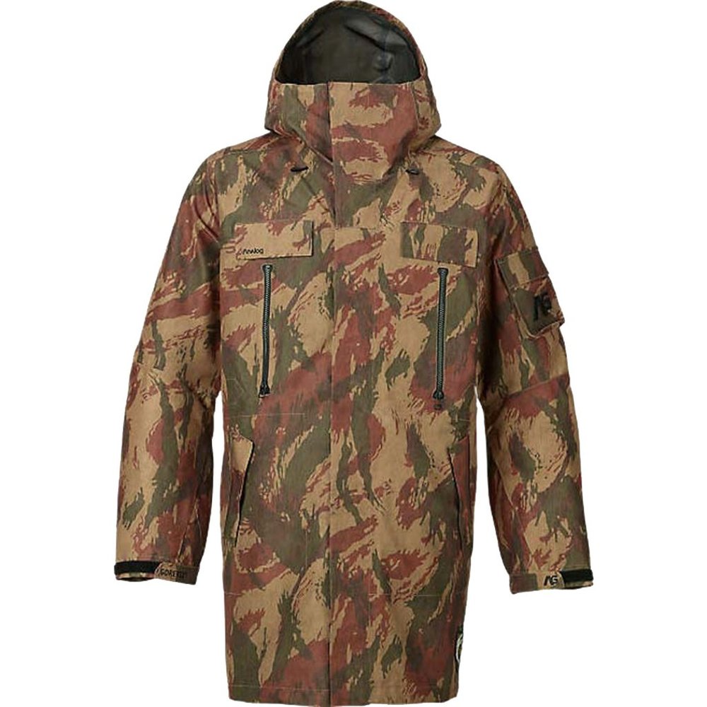 NEW $550 Burton Analog 3LS Snowblind Trench Jacket! Small Camo Stretch Gore-Tex